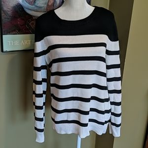 Striped 41 Hawthorn sweater with elbow patches